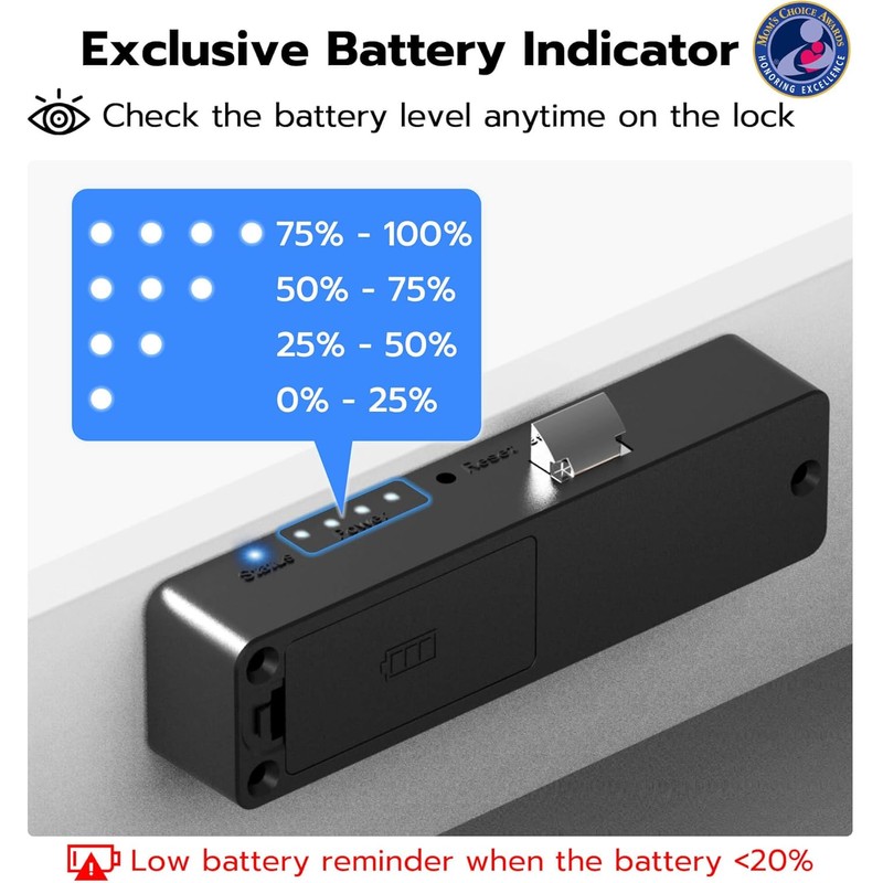 Anweller Baby Proofing Smart Cabinet Locks, Child Proof Hidden Drawer
