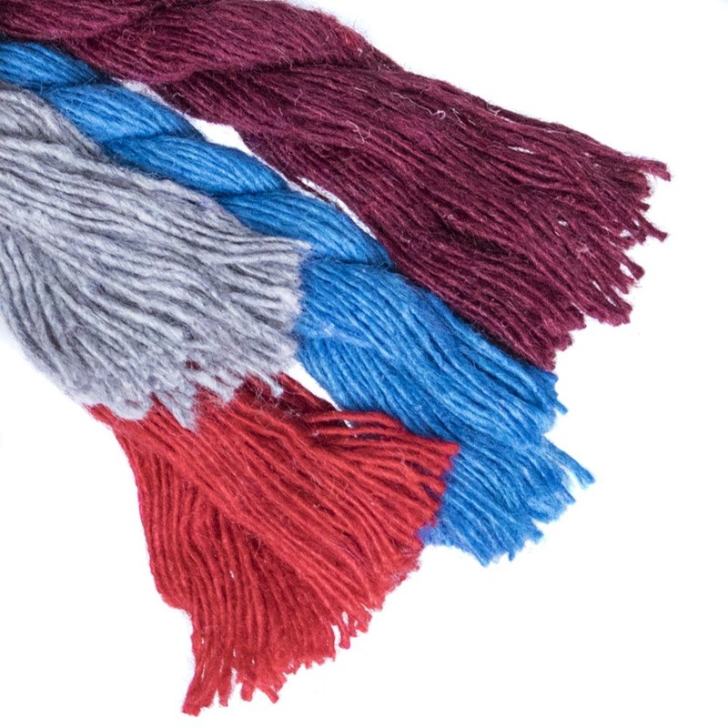 Cuerda de algodón natural trenzada, 1/4 pulgadas, verde zacate, 10