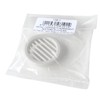 La Ventilazione T3B Round Plastic Recessed Ventilation Grille, White, 32mm