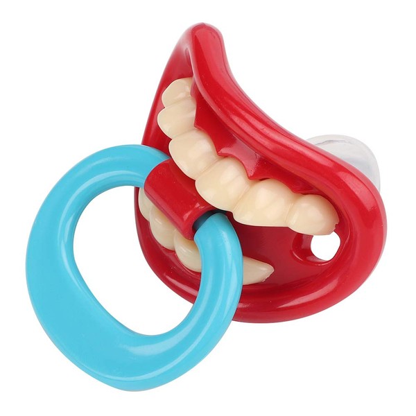 Baby Funny Pacifier, Soft Silicone Funny Dummy Nipple Teethers Teeth