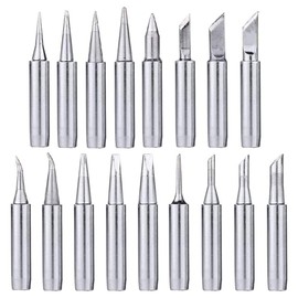 Bestgle 17pcs Soldering Tips Kit 900M Lead-Free Replacement Solder Iron Tips Set for Hakko, Radio Shack, TENMA, ATTEN, Quick, Aoyue, Yihua Solder Station