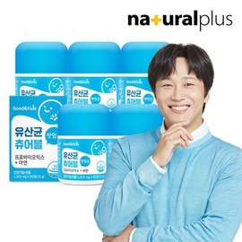 굿앤키즈 맛있는 유산균 츄어블 프로바이오틱스 아연 60정 5박스 Good'N'Kids Delicious Chewable Probiotics with Zinc 60 Tablets 5 Boxes