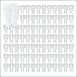 100 Pack Inventory Control Clips, Peg Hook Product Stoppers, Fits .15" to .25" Diam. Plastic or Metal Hooks, Inexpensive Product Display Control, Pegboard Accessories by ClipStrip