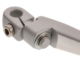 Styling Attachment Parts Set Consisting of Brake / Clutch Lever and Kickstart / Foot Gear Lever + Screws Matte Silver