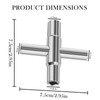 KYSUN Square Key, 4-Way Multifunctional Key Inner Dimensions 6.5 mm/7