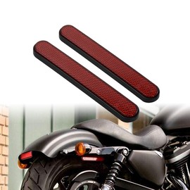 HDBUBALUS Pair Front & Rear Saddlebag Deadbolt Reflector Lower Fit Fork Reflector Fits Harley Touring Sportster XL883 Touring Dyna