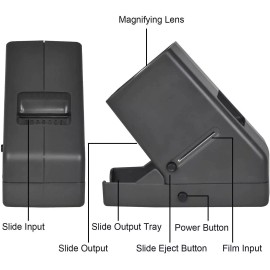 DIGITNOW! LED Illuminated Viewing 35mm Slide and Positive Film Negatives 3X Magnification
