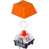 LALOCAPEYO 150Pcs Rubber O-Ring Switch Dampeners Keycap White for Cherry
