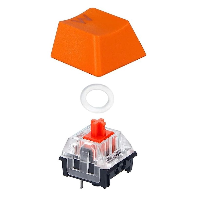 LALOCAPEYO 150Pcs Rubber O-Ring Switch Dampeners Keycap White for Cherry
