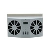 Solar Powered Car Exhaust Fan Dual Head Energy Saving Portable
