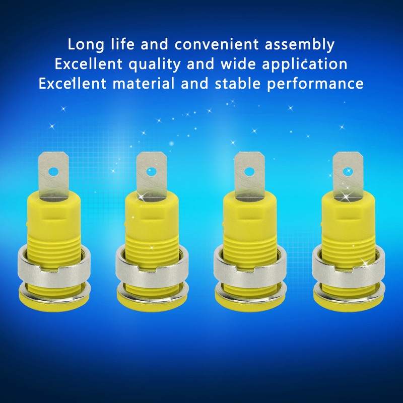 50Pcs Banana Socket 4mm High Current Discharge Long Service Life