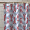 Catherine Lansfield Lobster 180x180cm Shower Curtain Panel Red