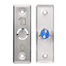 Door Release Out Unlock Exit Button,Stainless Steel Panel Push Exit Button Switch,Door Access Control System Push Release Door Switch for Doors, Exits, Gates,Automatic Control