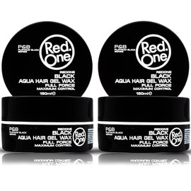 RedOne Aquatic Hair Wax Black 150 ml | Hair Wax for Men and Women | Ultra Hold | Green Lemon Fragrance | Maximum Control - Pack of 2