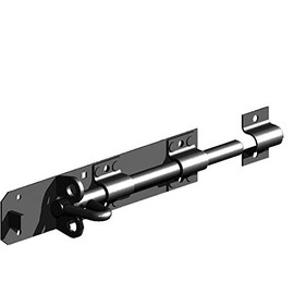 Gatemate Premium Black Brenton Padbolt with 1/2" Shoot - 203mm