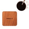 Manhattan NY Map, Sapele Wood Coasters, Set of 4, City