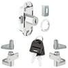 cyclingcolors Serrure Espagnolette 3666690039934 Spanish Lock with Glitter Cylinder Nickel-Plated