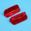 Borimend 2Pc Interior Door Panel Light Lamp Lense Reflector Red