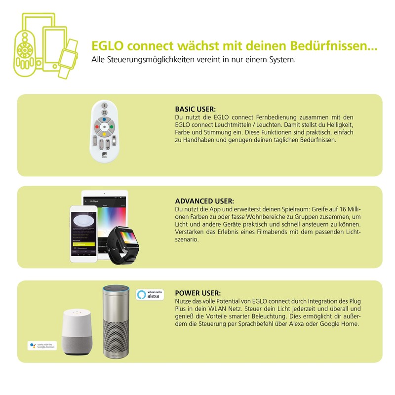 Eglo Bulb E27, 9 W, White, 85 x 85 x