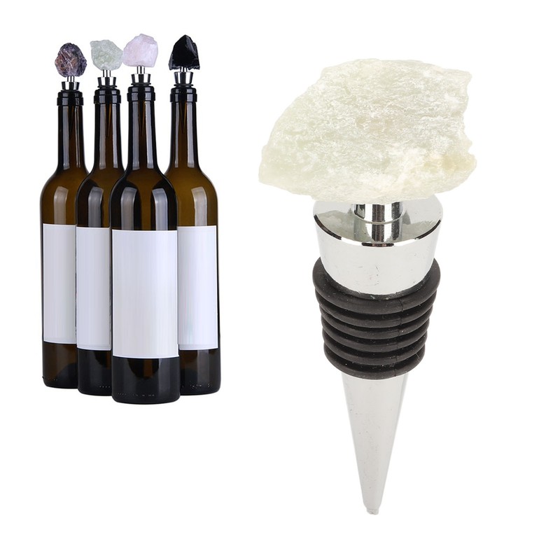 Gemstone Wine Saver Crystal Stone Decorative Practical Reusable Compact Wine