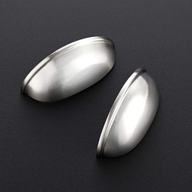 Ravinte 15 Pack 3 inch Drawer Pulls Brushed Nickel Cabinet Cup Pulls Kitchen Hardware Cabinet Handles Drawer Handles Knobs