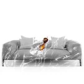 TUAKIMCE 2 Pack Furniture Cover Plastic Sofa Cover Couch Cover Waterproof Sofa Cover Protection Cover Sofa Plastic for Sofa Moving Sofa Protector Bags for Sofas, Bed,Couch,Ground, 118" x 78"