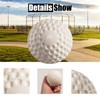Oeab 12 Pack Dimpled Baseballs 9-Inch Pitching Machine Baseballs Practice