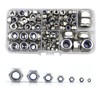 212 Pcs Lock Nuts Set, Nylon Insert 304 Stainless Steel