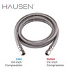 Hausen 84-Inch Ice Maker Connector 1/4-inch x 1/4-inch C, Ice