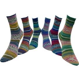 Comfort Comfort Colour Sock Wool 4-Ply Colour Set 6 x 100 g 420 m Length 100 g Multi-Coloured Gradient Set 08