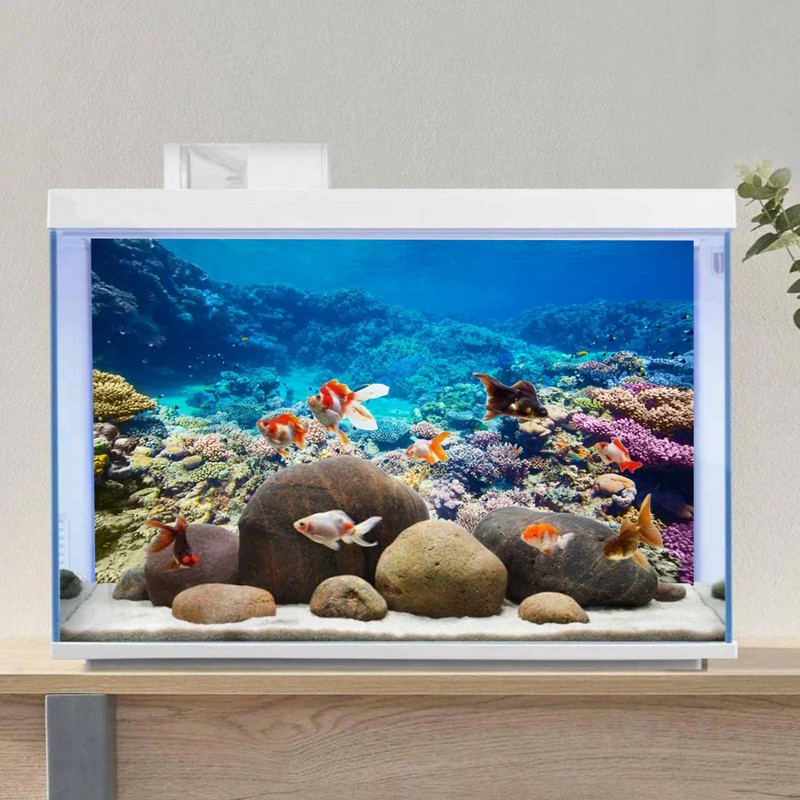 AWERT Aquarium Background Coral Reef Tropical Fish Undersea Fish Tank