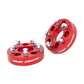 Rough Country 1.5" Wheel Spacers for 97-06 Jeep Wrangler TJ | 84-01 XJ - 1090RED