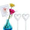 BEADNOVA Floral Pick Card Holder 50pcs 10inch Plastic Straight Head