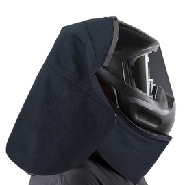 NICENEEDED 2 Pcs Welding Helmet Cover and Helmet Bib Set, Helmet Extended Head Back Cover with Press Fit Seal, Welding Hood Accessories Compatible with Most Competitive Models