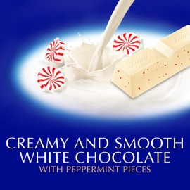 Lindt CLASSIC RECIPE Holiday White Chocolate Peppermint Candy Stick, 1.2 oz.
