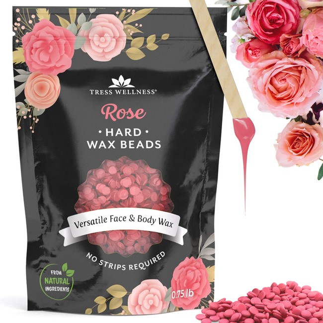 Hard Wax Beans Wax Beads 0.75 lb - Waxing Beads Rose - Hard Wax Beads - Wax for Hair Removal Wax