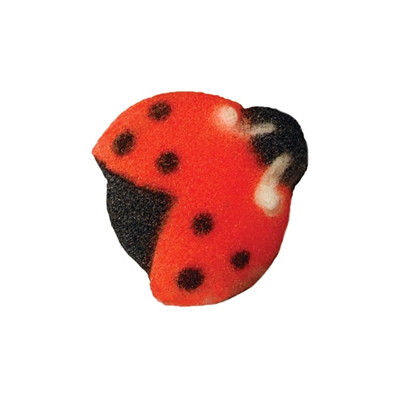 Lucks Dec-Ons Decorations Molded Sugar/Cup-Cake Topper, Ladybugs, 3/4 Inch, 176