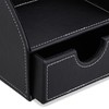 Relaxdays Desk Organiser, Office Organiser with 6 Compartments & Drawer,