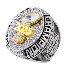 guancrown 2025 Fantasy Football Championship Ring Award Prize Trophy Sports Winner FFL Champion Ring With Box (size 14 with free box)