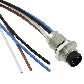 TE Connectivity AMP Connectors CBL MALE TO WIRE LEAD 4POS 0.66'