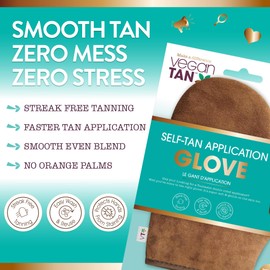 VeganTan Self Tan Tanning Mitt Double Sided Washable Reusable Glove