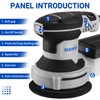 Orbital Sander Corded Hand Sander: DEKOPRO 5" Random Orbital Sander