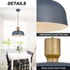 Luminzone Farmhouse Pendant Lights, Adjustable Hanging Light Fixtures with Hammered