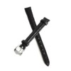 ODETOJOY Watchband 10mm Pu Leather Watch Band Black Narrow Strap