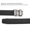 ARIMIA Fashion Mens Real Leather Ratchet Belt Black Adjustable Length
