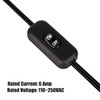 Inline Cord Switch 2 Pack, AC 250V 6A On/Off Lamp