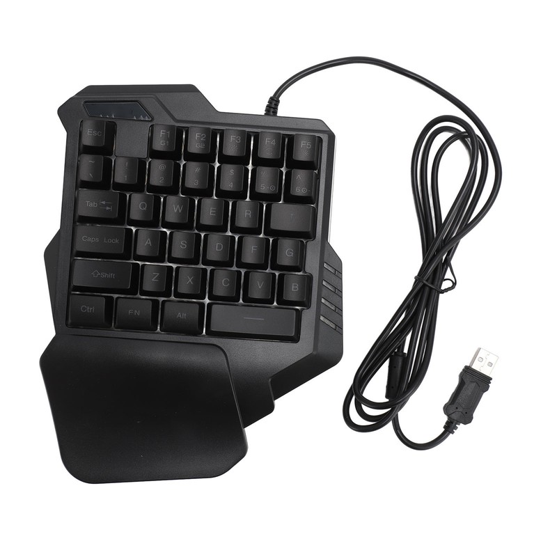 One Handed Gaming Keyboard 7 Color RGB Backlight Ergonomic 35