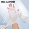 4 pares de guantes blancos sin dedos, guantes hidratantes de