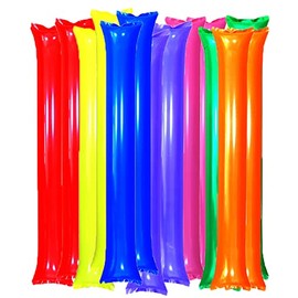 FAMULIA Stick Balloons, Cheering Goods, Balloons, Cheering Sticks, Games, Sports, Set of 100 (mix color)
