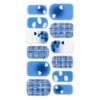 Nailholic Push Active Nail Stickers 03, Overwhelming Blue, 12 Sheets
